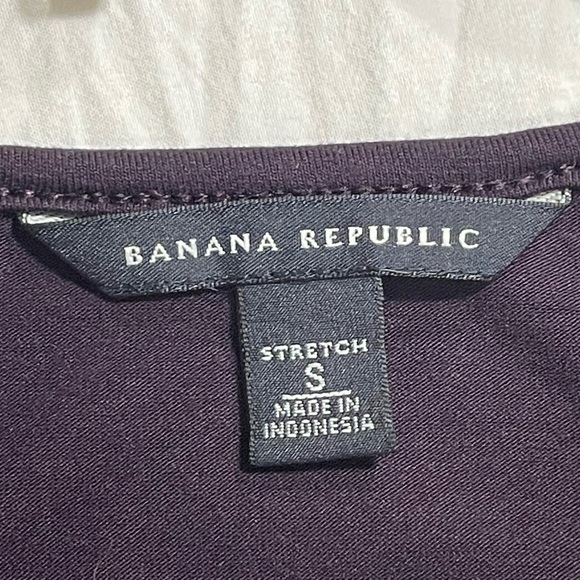Banana Republic purple knit pull over 3/4 sleeve pleated top. Women’s size S - Picture 12 of 14